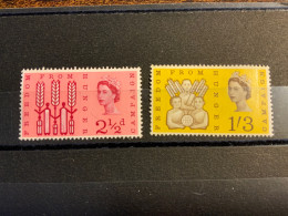 GB 1963 Freedom From Hunger Phosphor Set  M/M (S1009) - Used Stamps