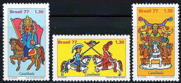 Brasil (Brazil) - 1977 - Folklore - Yv 1272/74 - Danse