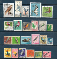 Bird: Set 23 Stamps, Used, Hinged (#001) - Other & Unclassified
