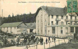 88 - Col De La Schlucht - Hotel Français - Animée - Automobiles - CPA - Oblitération Ronde De 1913 - Voir Scans Recto-Ve - Autres & Non Classés