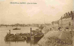 71 - Chalon Sur Saone - Quai De Saone - Animée - CPA - Voir Scans Recto-Verso - Chalon Sur Saone