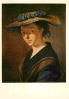 Art - Peinture - Pierre Etienne Falconnet - Jeune Fille Au Chapeau De Paille - CPM - Voir Scans Recto-Verso - Paintings