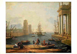 Art - Peinture - Claude Lorrain - Vue D'un Port De Mer - CPM - Voir Scans Recto-Verso - Peintures & Tableaux