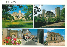 47 - Duras - Multivues - Fleurs - Flamme Postale De Monségur - CPM - Voir Scans Recto-Verso - Autres & Non Classés