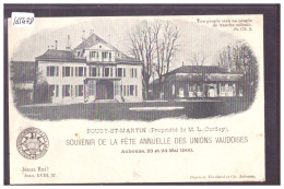 DISTRICT D'AUBONNE - AUBONNE - BOUGY ST MARTIN - FETE ANNUELLE DES UNIONS VAUDOISES 1900 - TB - Aubonne