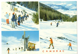 OCCITANIE AUDE CAMURAC : SOUVENIR MULTIVUES STATION DE SKI COSTE ROUGE LES PISTES - Autres & Non Classés