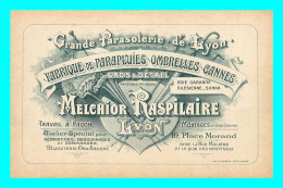 A882 / 091  Carte Pub MELCHIOR RASPILAIRE Grande Parasolerie De Lyon - Publicité