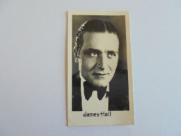 James Hall Chocolat RUBIS Chocolaterie Cinéma Stars Chromo Trading Card Film Star Vedette Célébrité  Photographie - Autres & Non Classés