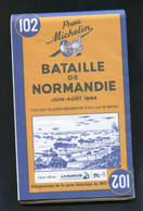 WWII Réimpression De 2019 De La Carte Michelin De 1947 "Bataille De Normandie 1944" WW2 - Carte Stradali