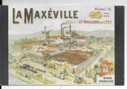 LA MAXEVILLE -   Grande BRASSERIE De L'EST  - Bière Française - Publicité