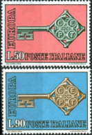 Italia Serie Completa Año 1968 Yvert Nr. 1010/11  Nueva Europa CEPT - 1961-70: Mint/hinged