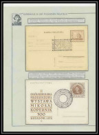 063 Pologne (Poland) 2 Entier Postal Stationery 1971/1972 Copernic Copernicus Copernico Espace (space)  - Lettres & Documents