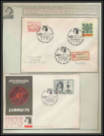 007 Pologne (Poland) 2 Lettre (cover Briefe) 1972 Copernic Copernicus Copernico Espace (space)  - Lettres & Documents