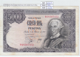 BILLETE ESPAÑA 5.000 PESETAS 1976 SERIE 9A P-155a MBC - [ 4] 1975-… : Juan Carlos I