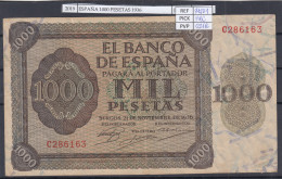 BILLETE ESPAÑA 1.000 PESETAS 1936 SERIE C P-103a MBC - Altri & Non Classificati