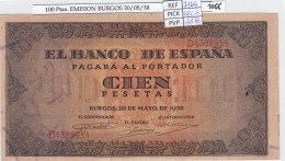 BILLETE ESPAÑA 100 PESETAS 1938 P-113a EBC - Altri & Non Classificati