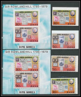 212 Corée (korea) Neuf ** MNH N° 1973/74 + Bloc A/B Rowland Hill Non Dentelé Imperf + Dentelés - Corée Du Nord