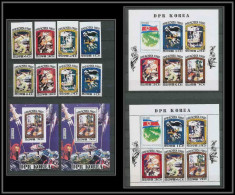 165 Corée (korea) Neuf ** MNH 2003/7 + Bloc 75 A/B Espace (space) Non Dentelé Imperf + Dentelés - Corea Del Nord