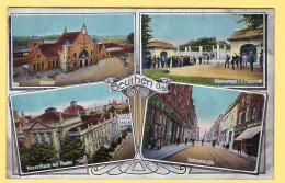 POLOGNE - BEUTHEN +++ 4 Vues +++ Carte Colorisée +++ - Polen