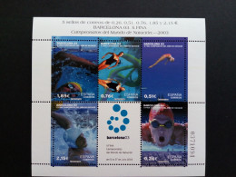 SPANIEN BLOCK 117 POSTFRISCH(MINT) SCHWIMM WM BARCELONA 2003 - Blocs & Feuillets