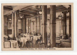 39067451 - Hamburg Mit Restaurant Siechen, Innenansicht Gelaufen, 1928. Gute Erhaltung. - Other & Unclassified