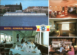 71486260 Praha Prahy Prague Botel Admiral Schiffshotel Restaurant Moldau  - Czech Republic