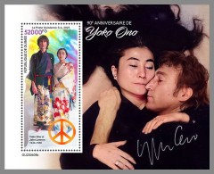 GUINEA REP. 2023 MNH Yoko Ono John Lennon S/S – OFFICIAL ISSUE – DHQ2422 - Music