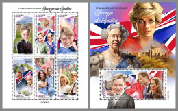 GUINEA REP. 2023 MNH 10 Years Prince George M/S+S/S – OFFICIAL ISSUE – DHQ2422 - Royalties, Royals