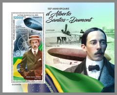 GUINEA REP. 2023 MNH Alberto Santos-Dumont Airplanes Flugzeuge S/S – OFFICIAL ISSUE – DHQ2422 - Avions