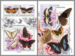 NIGER 2023 MNH Butterflies Schmetterlinge M/S+S/S – OFFICIAL ISSUE – DHQ2422 - Schmetterlinge