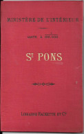 CARTE ROUTIERE  - MINISTERE DE L'INTERIEUR -  - St PONS - Roadmaps