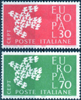 Italia Serie Completa Año 1961 Yvert Nr. 858/59 Nueva Europa CEPT - 1971-80: Mint/hinged