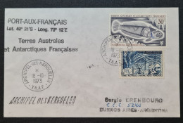 TAAF,  Timbre Numéro 38 Oblitéré De Kerguelen Le 18/10/1973. - Storia Postale