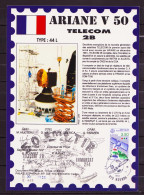 Espace 1992 04 15 - CSG - Ariane V50 - Satellite TELECOM 2B - Europa