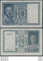 1938 Lire 10 Impero FDS Rif BS 18B Gigante - Other & Unclassified