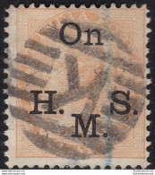 1858 INDIA, SG O33a 2a. Orange Usato - Timbro 'K' Goa - Autres & Non Classés