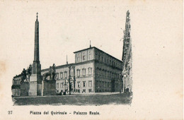 ROMA - PIAZZA DEL QUIRINALE - PALAZZO REALE - F.P. - Places & Squares