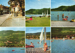 STUBENBERG AM SEE, HARTBERG, STYRIA, MULTIPLE VIEWS, ARCHITECTURE, RESORT, BOAT, CHILDREN, CHURCH, AUSTRIA, POSTCARD - Hartberg