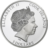 Îles Cook, Elizabeth II, 5 Dollars, 1 Oz, 2022, 1 Oz, Proof, Argent, FDC - Cookeilanden