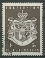 Liechtenstein 1969 Großes Staatswappen 506 Gestempelt - Usati