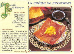 CPM - RECETTE DE BRETAGNE - LA CREPE DE FROMENT - EXTRAIT DE CUISINE POPULAIRE DE BRETAGNE DE SIMONE MORAND - Recipes (cooking)