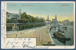 Dresden Belvedere Brühl'sche Terrasse, Gelaufen 1900 (AK4049) - Dresden