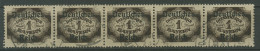 Dt. Reich Dienst Mit Aufdruck 1920 D 46 Waag. 5er-Streifen Gestempelt (R19714) - Oficial