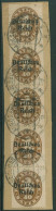 Dt. Reich Dienst Mit Aufdruck 1920 D 39 Senkr. 5er-Streifen Gestempelt (R19711) - Oficial