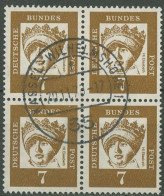 Bund 1961 Bedeutende Deutsche 348 Y 4er-Block Gestempelt - Used Stamps