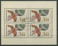 Tschechoslowakei 1969 Weltpostkongress Kleinbogen 1903 K Gestempelt (C91907) - Hojas Bloque