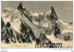 CPA74  CHAMONIX  DENT DU GEANT  PRISE DU TACUL     PARFAIT ETAT - Chamonix-Mont-Blanc