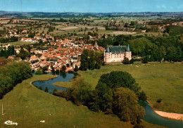 RECTO/VERSO - CPSM - JALIGNY SUR BESBRE - VUE GENERALE AERIENNE - LE CHATEAU - LA BESBRE - Other & Unclassified