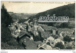 CPA  88 PLOMBIERES  VUE GENERALE  PRISE DE LA CHAPELLE ST JOSEPH   PARFAIT ETAT - Plombieres Les Bains