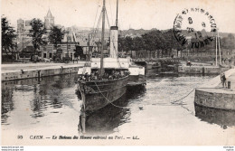 C P A   - 14 - CAEN -    Le Bateau Du Havre Entrant Au Port - Caen